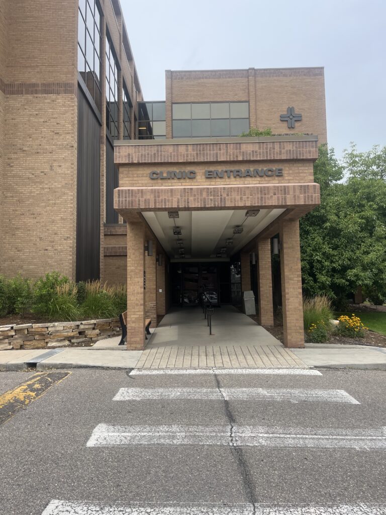 The outside of the Greeley Medical Clinic located on 16th street is the main entrance for the new location of the Curtis Strong Center